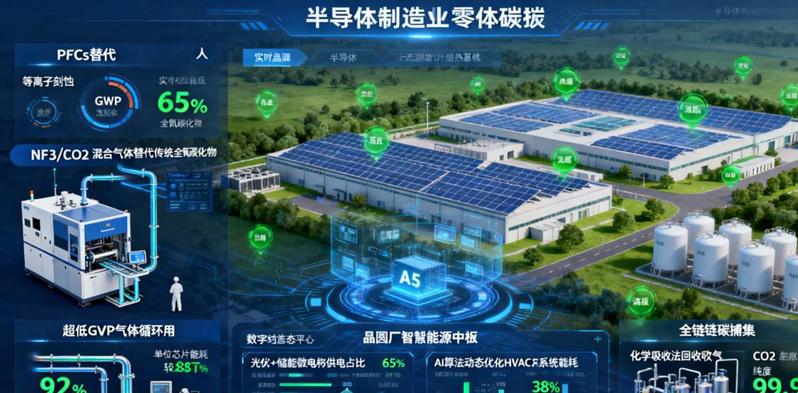 上海綠色制造展｜半導體制造業(yè)零碳技術(shù)體系構(gòu)建：從PFCs替代到全鏈條降碳路徑